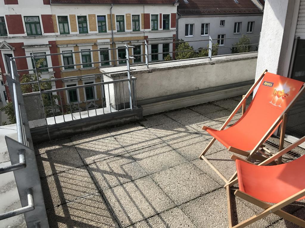 Exklusive Wohnung Mit Dachterrasse In Schleussig Leipzig Exteriör bild